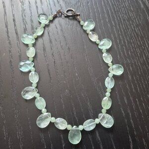 Mint Green Glass Beaded Necklace